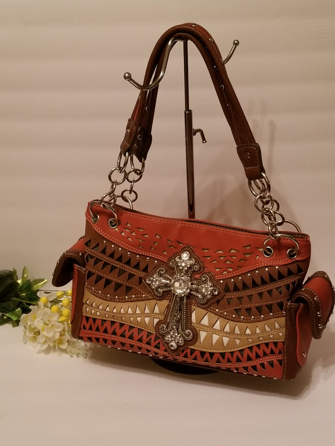 Studded Cross Handbag